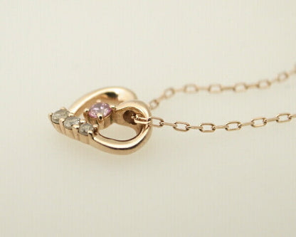 4℃ K10PG色石ネックレス