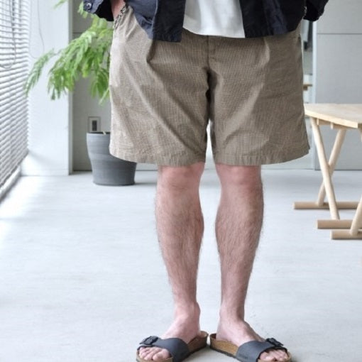 エンジニアードガーメンツ サンセットショーツ Nyco Mini Tattersall ショートパンツ