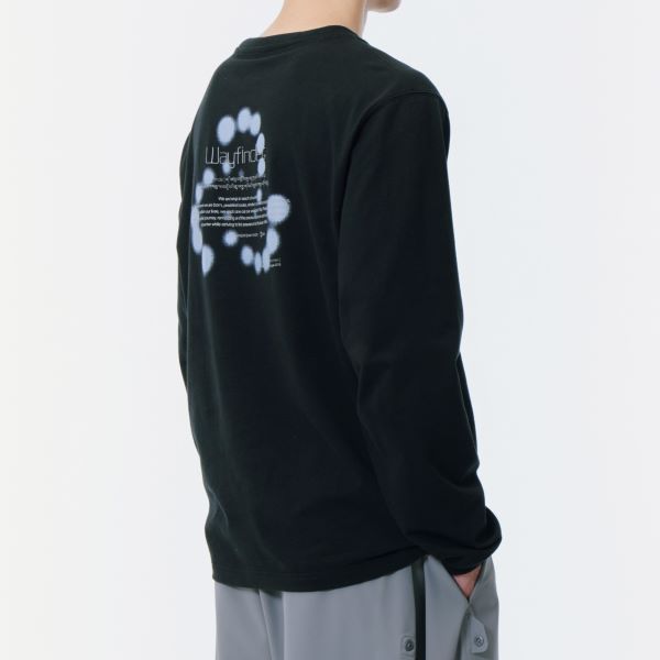 サンサンギア LOGO LONG SLEEVES コットン長袖Tシャツ