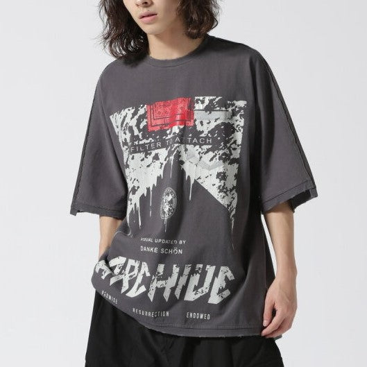 ダンケシェーン CIGARETTE DOLMAN S S TEE コットンTシャツ