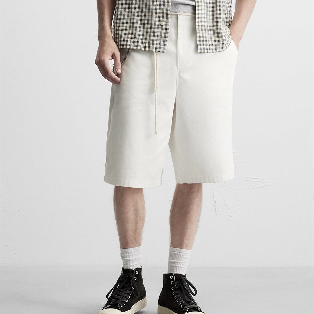 ザラ BERMUDA RELAXED FIT コットンショートパンツ