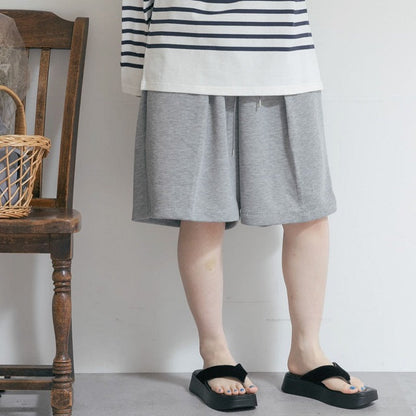 ミディウミソリッド×ザグッドランドマーケット Short Easy Pants ポリエステル ショートパンツ