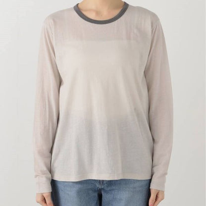 ジャーナルスタンダードレリューム 25SS シアークルーネックリンガーロングTシャツ