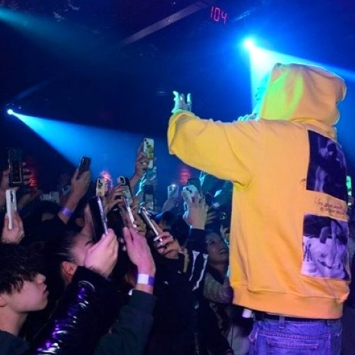 アグッドバッドインフルエンス×ウランサカグチ LIFE IS ZIP HOODIE 綿 パーカー