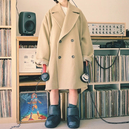 ユーエヌ Firsthand x is-ness DOUBLE COAT ウールコート