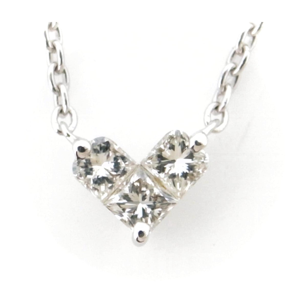 スタージュエリー K18WG ダイヤモンドネックレス