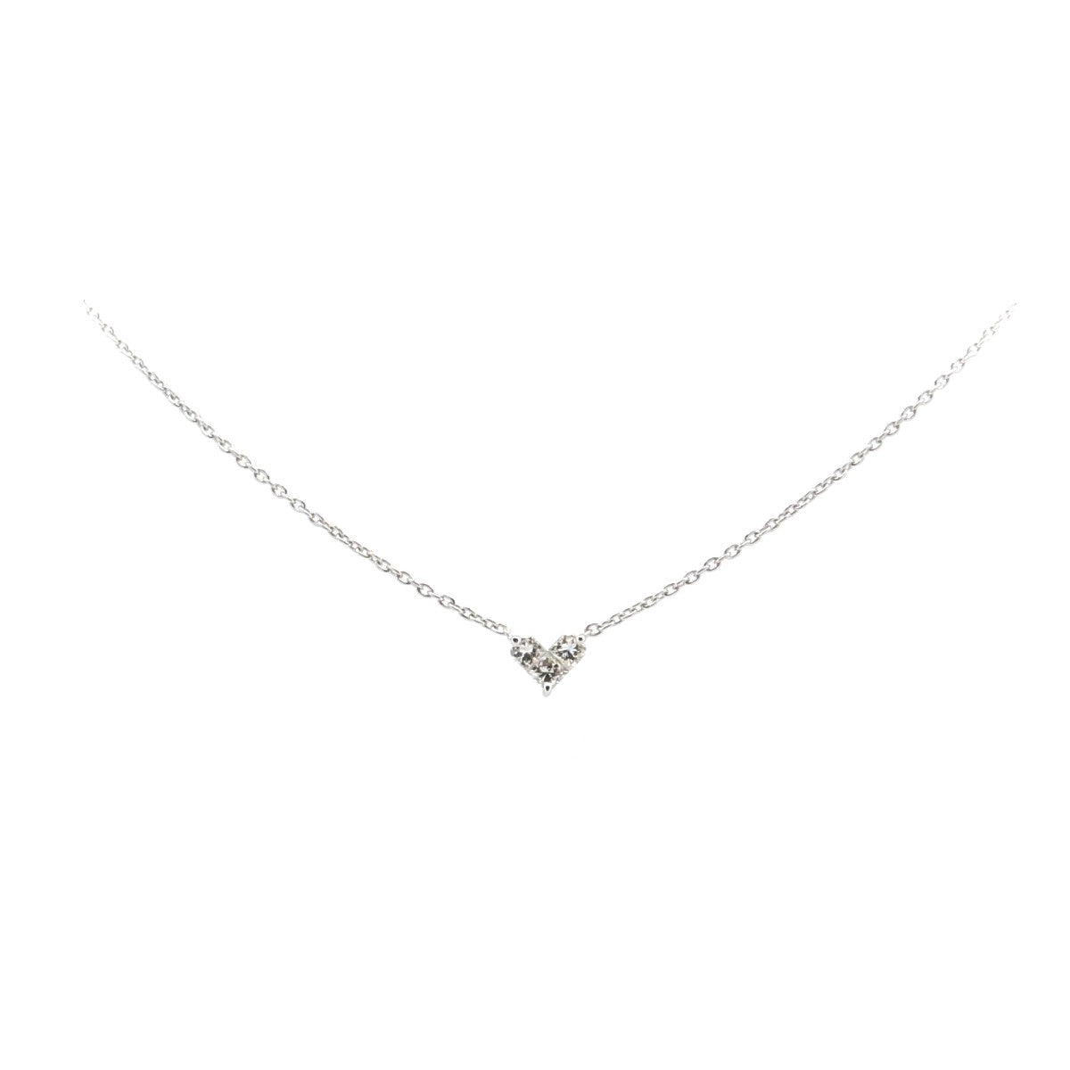 スタージュエリー K18WG ダイヤモンドネックレス