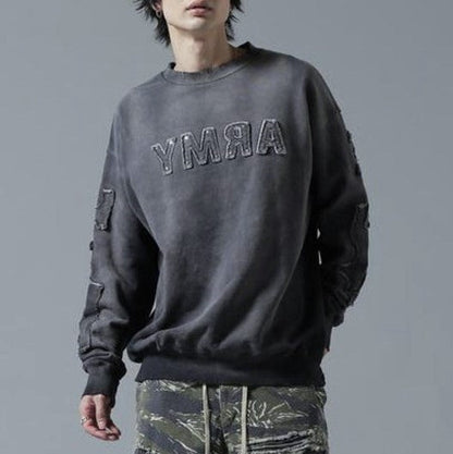 ダンケシェーン SPRAYED CREW NECK SWEAT コットンスウェット