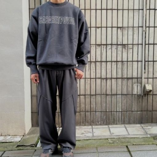 キャバレーポヴァール Frost Fade PH Logo 裏起毛コットンスウェット