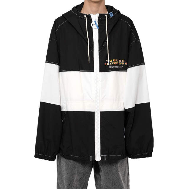 メゾン ミハラヤスヒロ Color Blocked Sports Jacket コットン ジャケット
