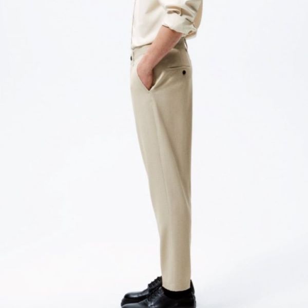 ザラ THE MELANGE PANT ポリエステルパンツ