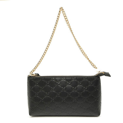 グッチ グッチシマ レザー チェーンショルダーバッグ