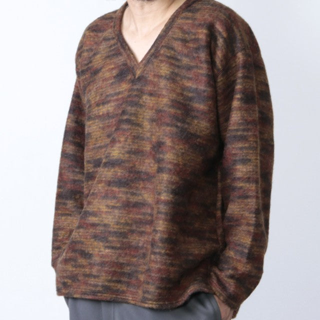 サウスツーウェストエイト Side Slit V Neck Shirt Pe/Ac/W ニット