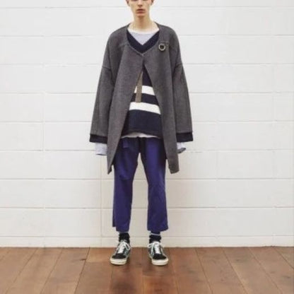 アンユーズド Collarless Coat ウールコート