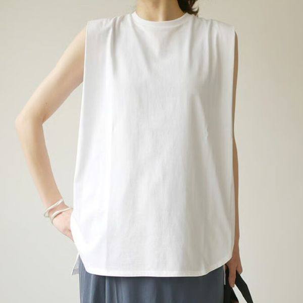 サクラ PREMIUM COTTON ノースリーブトップス
