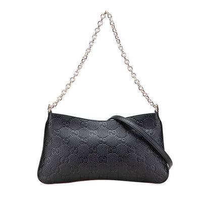 グッチ GG エンブレム レザー 2WAY ショルダー バッグ
