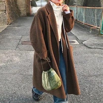 トゥデイフル Over Check Coat ウールコート