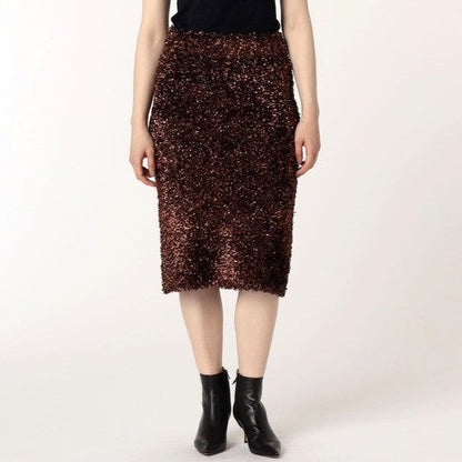 ドリスヴァンノッテン TEMPLE 9725 W.K.SKIRT バージンウール メタルファイバー ポリアミド スカート