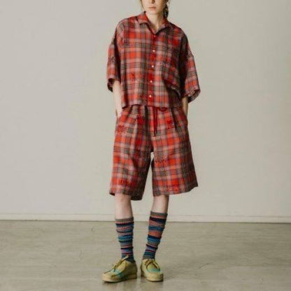ファセッタズム ORIGINAL TRANSPARENT CHECK SHORTS ショートパンツ