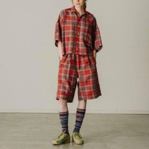 ファセッタズム ORIGINAL TRANSPARENT CHECK SHORTS ショートパンツ
