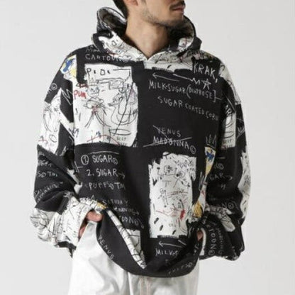ダンケシェーン BASQUIAT コットンポリエステルパーカー