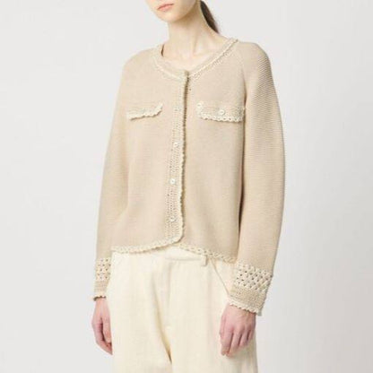 フィータ Lacey Cardigan コットンカーディガン