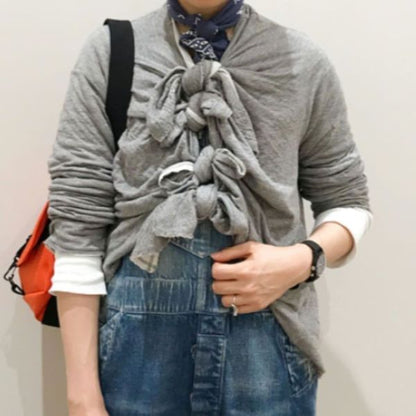 マチュアリー Knotting Back to Front Shirt コットン トップス
