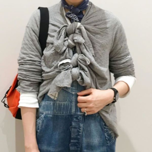 マチュアリー Knotting Back to Front Shirt コットン トップス