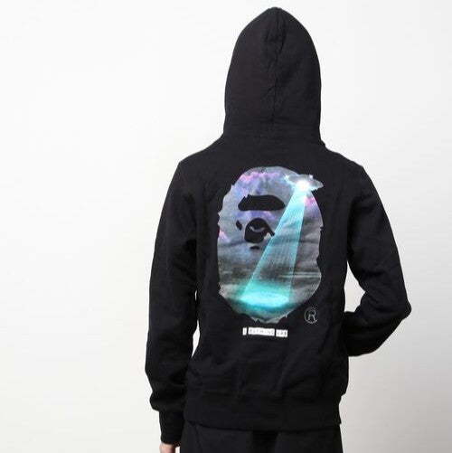 アベイシングエイプ BAPE GALAXY UFO コットンパーカー