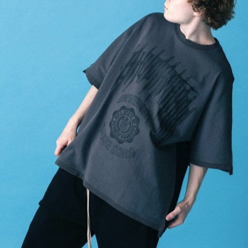 ダンケシェーン PIGMENT COLLEGE コットンTシャツ