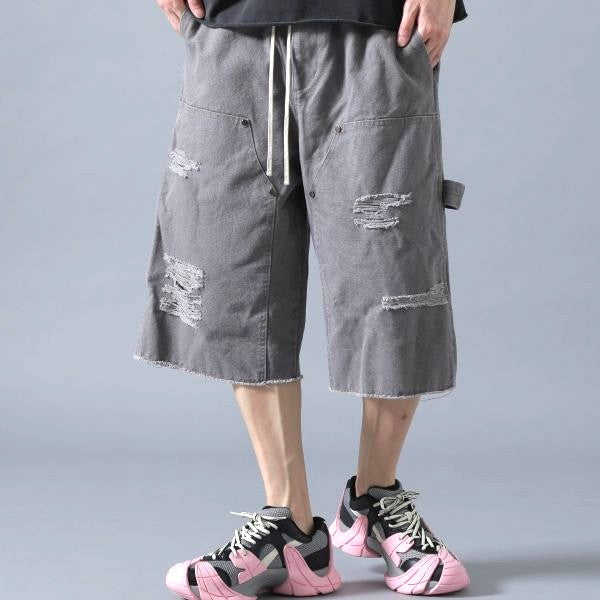 ダンケシェーン DAMAGE DUCK WKNEE SHORTS コットンショーツ