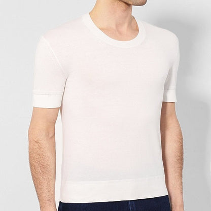 トムフォード クルーネックコットンニットTシャツ