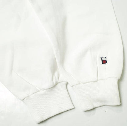 Danke Schon ロゴ刺繍 クルーネック スウェット L ホワイト