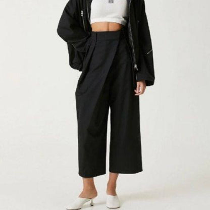 ロエベ Cropped Wrap Trousers ウールパンツ