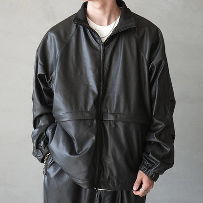 ダイワピア39 TECH SYNTHETIC SKIN WINDBREAKER JACKET 合成皮革 ジャケット