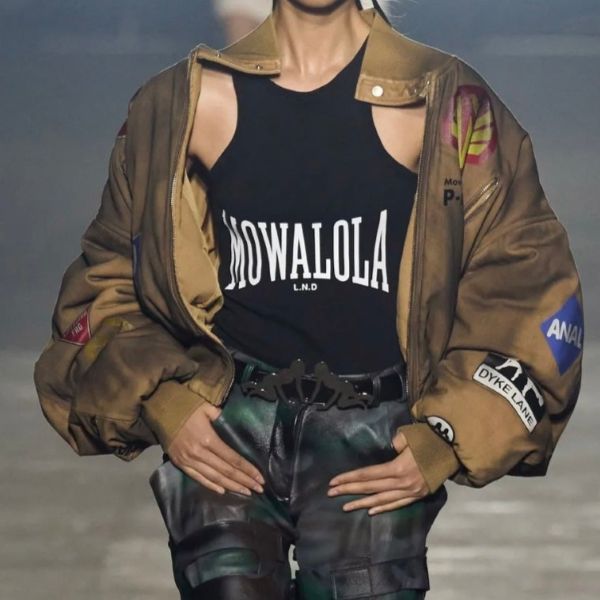 モワローラ SWEAT TANK リブコットンタンクトップ