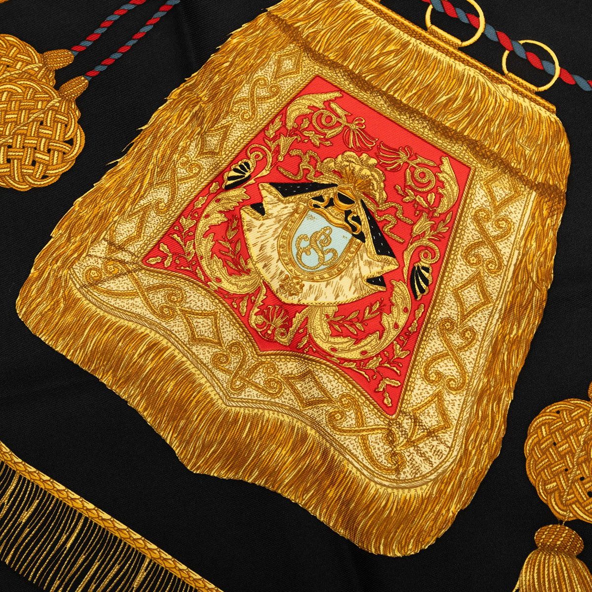 エルメス カレ90 Poste et Cavalerie シルクスカーフ
