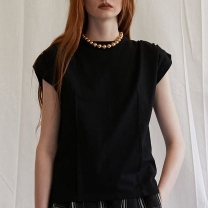 プランクプロジェクト Power Shoulder T-Shirt コットンTシャツ