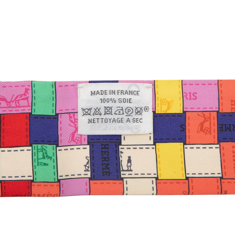 エルメス ボルデュックオカレ シルクスカーフ