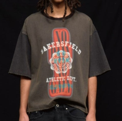ダンケシェーン GRADATION CHEMICAL TEE BAKERSFIELD コットンTシャツ