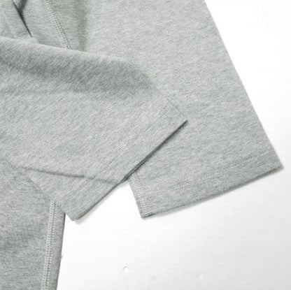 Koko ソリッド Uネック 3/4 スリーブ Tシャツ L グレー