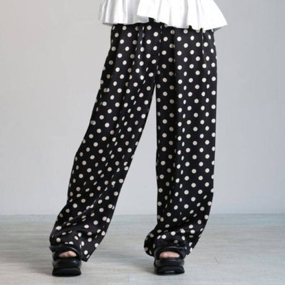 シーレット Dot Tuck Gather Curve ポリエステルパンツ