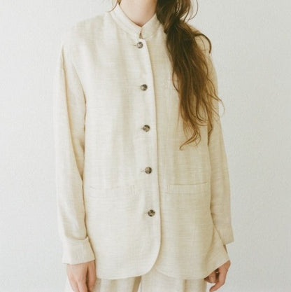 クラネ LINEN STAND BOX VEST リネンベスト