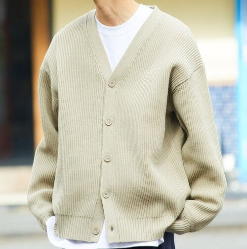 FREAK'S STORE 22AW Vネック ニット カーディガン ポリエステル
