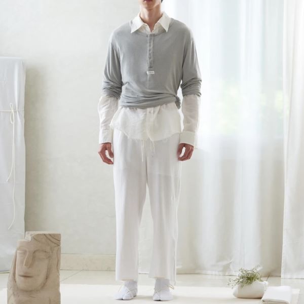 ヴィアピアーヴェトレンタトレ SERAFINO SHIRT コットンニットトップス