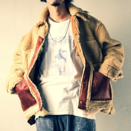 グッドカルマディベロップメント MOUTON TRUCKER JACKET LUKE シープスキンジャケット