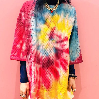 CAL O LINE × Ray BEAMS タイダイ クルーネック Tシャツ