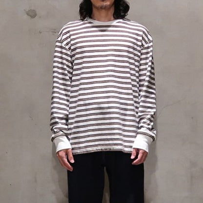 アンユーズド ロングスリーブボーダーTシャツ コットン 長袖Tシャツ