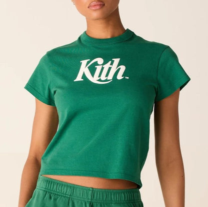 キスニューヨークシティ Swash Logo Vintage Tee コットン Tシャツ