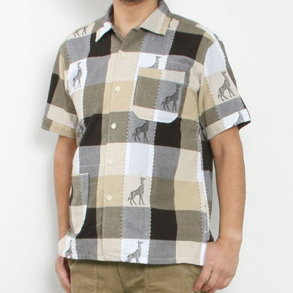 エンジニアードガーメンツ Camp Shirt コットンジラフジャガード シャツ コットン